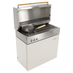 Flammkraft Model D Propane Gas Grill - Ivory White - 1029542 - Image 7