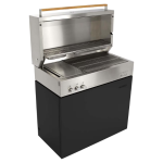 Flammkraft Model D Propane Gas Grill - Ivory Black - 1029545 - Image 6