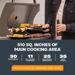 TYTUS Fresno Series 5-Burner Propane Island Grill in Stainless Steel + Shadow Stone w/ Cover & Griddle - Image 10