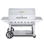 Crown Verity 48-Inch Mobile Propane Grill Pro Package - 50-100 Lb Tank - CV-MCB-48-SI 50/100-PRO