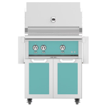 Hestan 30-Inch Natural Gas Grill W/ Sear Burner & Rotisserie On Double Door Tower Cart - Bora Bora - GMBR30-NG-TQ