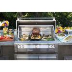 Alfresco ALXE 56-Inch Built-In Natural Gas All Grill With Sear Zone And Rotisserie in Blue Lilac - ALXE-56BFG-NG-S4005