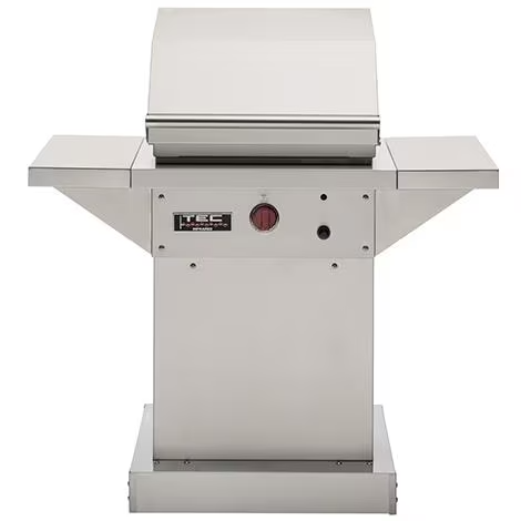 duttpack-2110 TEC Patio FR 26-Inch Infrared Propane Gas Grill On Stainless Pedestal W/ Red Knobs - Image 1