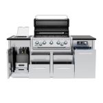 Broil King Imperial QS 590i 5 Burner Natural Gas Grill Center w/ Infrared Side Burner & Rotisserie Kit - 698887 - Image 2