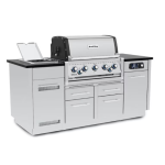 Broil King Imperial QS 590i 5 Burner Natural Gas Grill Center w/ Infrared Side Burner & Rotisserie Kit - 698887 - Image 3