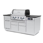 Broil King Imperial QS 590i 5 Burner Natural Gas Grill Center w/ Infrared Side Burner & Rotisserie Kit - 698887 - Image 5