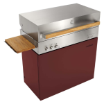 Flammkraft Model D Propane Gas Grill - Ruby - 1029543 - Image 4
