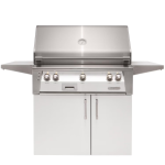 Alfresco ALXE 36-Inch Natural Gas Grill With Rotisserie - Signal White Gloss - ALXE-36C-NG-S9003