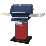 MHP Natural Gas Timer Grill w/ Ember Red Grill Column & Permanent Base