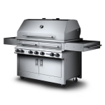 Kalamazoo K1000HT Hybrid Fire Four Burner Marine Grade Freestanding Natural Gas Grill W/ Meat, Vegetable, Fish, & Plancha Grill Surface Grates - Image 2