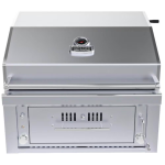 Sunstone Series 30 Inch Propane Burners Hybrid Single Zone Charcoal/Wood Burning W/Infrared Burner Grill - SUNCHSZ30IR-LP