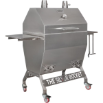 Rocket Outdoors Large Silver Rocket Kamado Grill - LGSRG