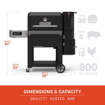 Masterbuilt Gravity Series 800 Digital Charcoal Griddle + Grill + Smoker - MB20040221 - Image 13