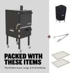 Keveri H1 Vertical Multi-Purpose Charcoal Oven - Medium Rare - H1MR - Image 4