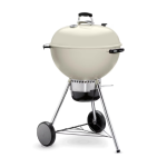 Weber Master Touch 22-Inch Charcoal Grill w/ Gourmet BBQ System Cooking Grate - Ivory - 14505601 - Image 2