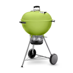 Weber Master Touch 22-Inch Charcoal Grill w/ Gourmet BBQ System Cooking Grate - Spring Green - 14511601