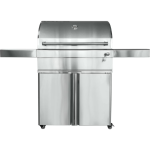 Turbo 32-Inch Stainless Steel Charcoal Grill  With Adjustable Charcoal Tray - 32CHARCOALG