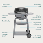 Charbroil Bistro Pro 240 Electric + Freestanding Griddle - Black - 25302145 - Image 4