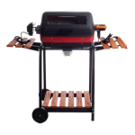 Americana by Meco 1500 Watt Electric Grill With Rotisserie, Easy View Window And Fold Down Side Tables - 9329U8.181