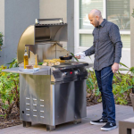 PGS Commercial T-Series 30 Inch Electric Grill On Pedestal w/ Timer - E27T - Image 2