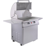 PGS Commercial T-Series 30 Inch Electric Grill On Pedestal w/ Timer - E27T - Image 3