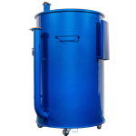 Gateway Drum Smokers 55 Gallon Charcoal BBQ Smoker - Glossy Blue - 55144 - Image 4