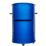 Gateway Drum Smokers 55 Gallon Charcoal BBQ Smoker - Glossy Blue - 55144 - Image 6