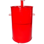 Gateway Drum Smokers 55 Gallon Charcoal BBQ Smoker - Red - 55133 - Image 2