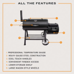 Oklahoma Joe's Longhorn Offset Smoker - 13201747-50 - Image 4