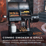 Oklahoma Joe's Canyon Combo DLX Charcoal/Propane Smoker & Grill - 24203005 - Image 3