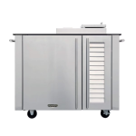 Kalamazoo K-SMOKE2-42 Freestanding Smoker Cabinet w/ Black Top - K-SMOKE2-42-R-PB-S4