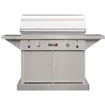 TEC Sterling Patio FR 44-Inch Infrared Propane Gas Grill On Stainless Cabinet - STPFR2LPCAB