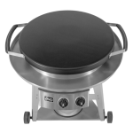 Evo Professional Wheeled Cart Flattop Propane Gas Grill - 10-0002-LP - Image 4