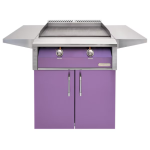 Alfresco 30-Inch Freestanding Natural Gas Griddle with Cart in Blue Lilac - AXE-30GTC-NG-S4005