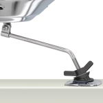 Magma Original Size Marine Kettle Gas Grill on Pwr Grip Rod Holder Mount - Image 5