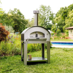 Fontana Forni Firenze Hybrid Pizza Oven on Cart - Anthracite - Image 10