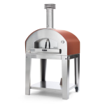 Fontana Forni Firenze Hybrid Pizza Oven on Cart - Red