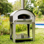 Fontana Forni Firenze Hybrid Pizza Oven on Cart - Red - Image 2