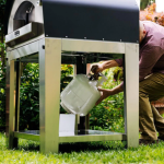 Fontana Forni Firenze Hybrid Pizza Oven on Cart - Red - Image 11