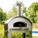 Fontana Forni Firenze Hybrid Pizza Oven on Cart - Red - Image 17