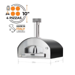 Fontana Forni Roma Hybrid Pizza Oven on Cart - Anthracite - Image 4