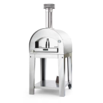 Fontana Forni Napoli Hybrid Pizza Oven on Cart - Stainless Steel