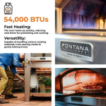 Fontana Forni Napoli Hybrid Pizza Oven on Cart - Stainless Steel - Image 6