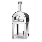 Fontana Forni Napoli Hybrid Pizza Oven on Cart - Anthracite