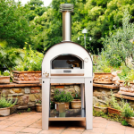 Fontana Forni Napoli Hybrid Pizza Oven on Cart - Anthracite - Image 2