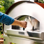 Fontana Forni Roma Hybrid Pizza Oven on Cart - Red - Image 10