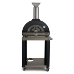 Coyote 30-Inch Freestanding Hybrid Propane Outdoor Pizza Oven - Matte Black
