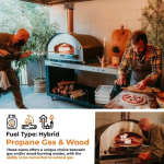Fontana Forni Roma Hybrid Pizza Oven on Cart - Stainless Steel - Image 7