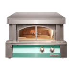 Alfresco 30-Inch Freestanding Countertop Natural Gas Outdoor Pizza Oven Plus in Light Green - AXE-PZA-NG-S6027