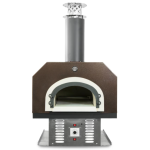 Chicago Brick Oven CBO-750 Built-In Countertop Hybrid Residential Outdoor Pizza Oven - Natural Gas - Copper - CBO-O-CT-750-HYB-NG-CV-R-3K
